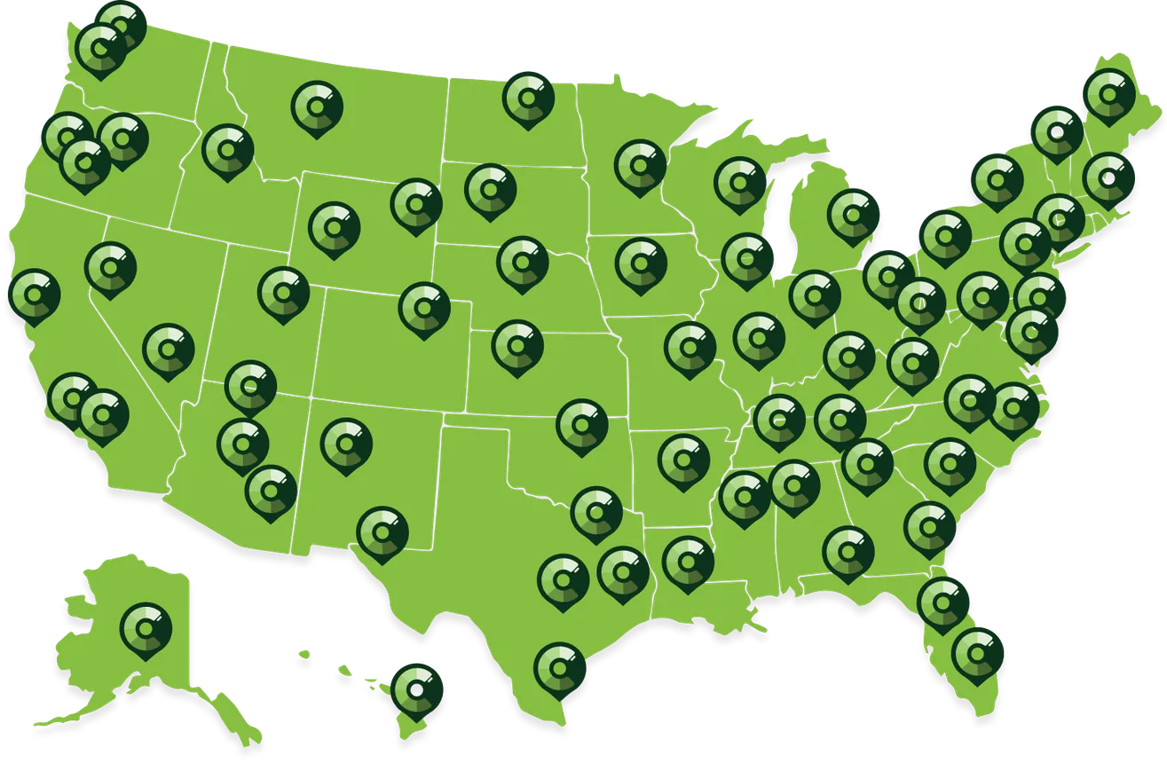 US Network Map